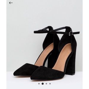 ASOS Pebble Pointed toe heel with straps
